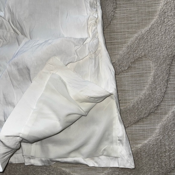 Zara white mini dress with ruching on sides - Picture 8 of 8